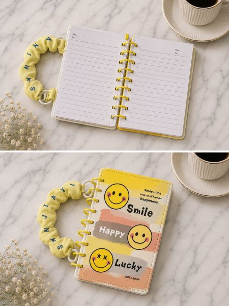 دفتر سلك Smile _مع يد